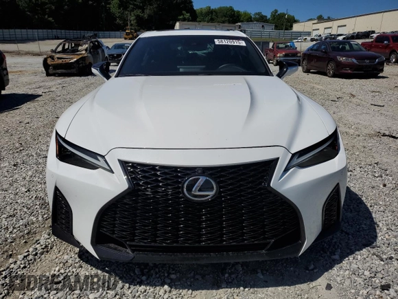2023 Lexus IS 500 F Sport Performance with VIN JTHAP1D28P5003984, listed as a Copart auction lot 58120915 with 34,337 mi miles and Salvage title. Bid and sale history available at DreamBid. Image 5.