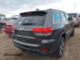 2014 Jeep Grand Cherokee Limited with VIN 1C4RJFBG3EC534827, listed as a IAAI auction lot 41907916 with 138,811 mi miles and . Bid and sale history available at DreamBid. Image 4.