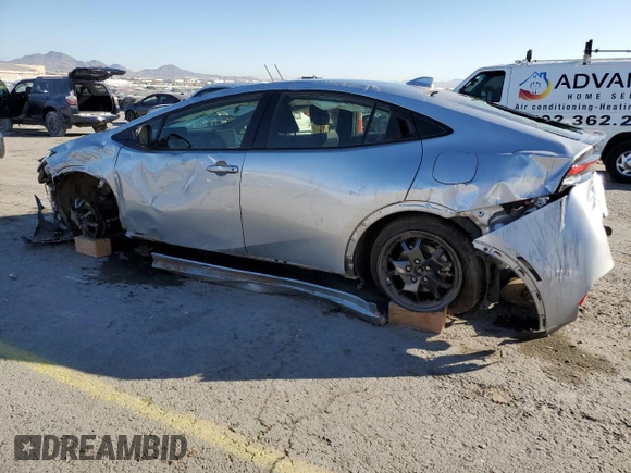 2024 Toyota Prius LE with VIN JTDADABU9R3015428, listed as a Copart auction lot 43256135 with 24,202 mi miles and Salvage title. Bid and sale history available at DreamBid. Image 2.