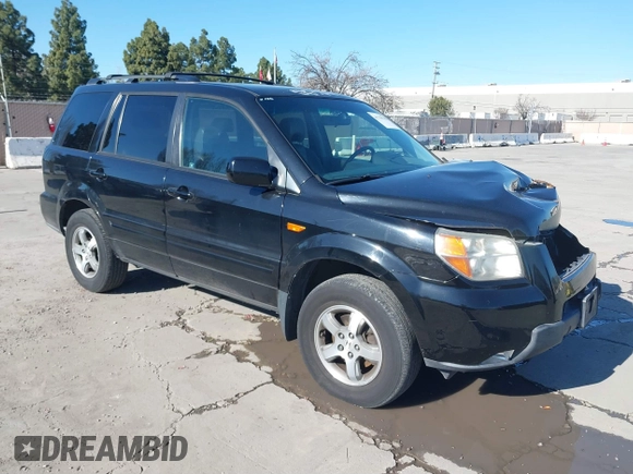 2007 Honda Pilot EX-L with VIN 5FNYF185X7B016807, listed as a IAAI auction lot 41759785 with 129,690 mi miles. Bid and sale history available at carsss.com. Image 1.