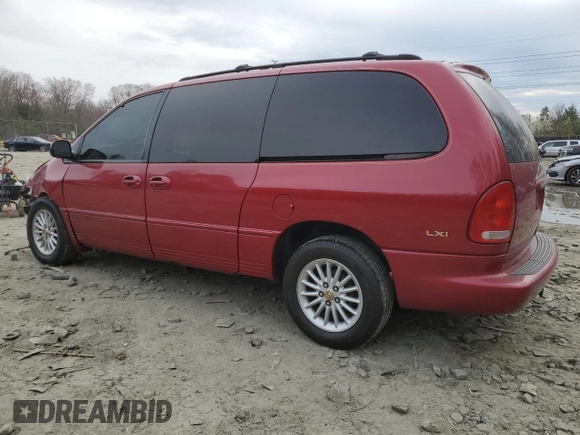 1999 Chrysler Town & Country LXi with VIN 1C4GP54L9XB642808, listed as a Copart auction lot 51097785 with 183,715 mi miles and Salvage Title. Bid and sale history available at carsss.com. Image 2.
