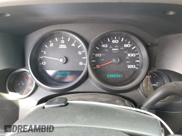2007 Chevrolet Silverado 1500 Work Truck with VIN 2GCEC13CX71511867, listed as a Copart auction lot 54840485 with 126,447 mi miles and Salvage Title. Bid and sale history available at DreamBid. Image 9.