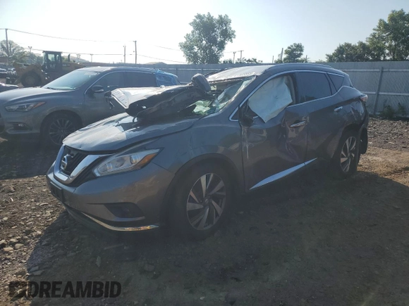 2015 Nissan Murano S with VIN 5N1AZ2MH2FN209432, listed as a Copart auction lot 61303585 with Not provided miles and Salvage title. Bid and sale history available at DreamBid. Image 1.