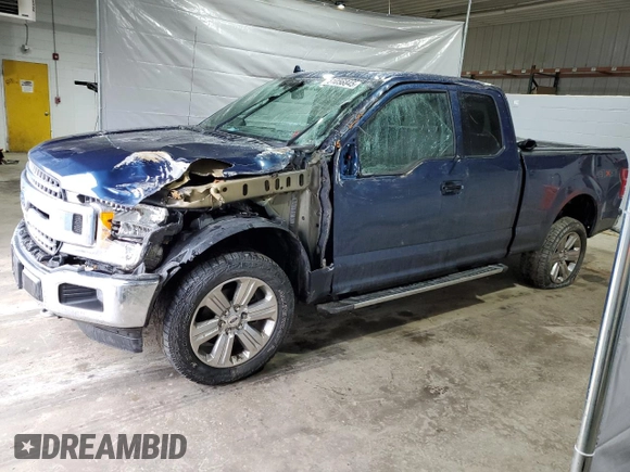 2018 Ford F-150 XL with VIN 1FTFX1E5XJKF85272, listed as a Copart auction lot 51056845 with 114,243 mi miles and Salvage Title. Bid and sale history available at DreamBid. Image 1.