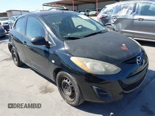 2012 Mazda 2 Sport with VIN JM1DE1KZ0C0146875, listed as a IAAI auction lot 41974461 with 211,414 mi miles. Bid and sale history available at carsss.com. Image 1.