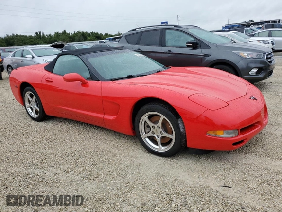 2002 Chevrolet Corvette with VIN 1G1YY32G725110548, listed as a Copart auction lot 74524004 with 0 mi miles and Salvage Title. Bid and sale history available at carsss.com. Image 4.
