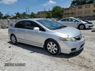 2010 Honda Civic LX with VIN 2HGFA1F54AH326835, listed as a Copart auction lot 55992885 with 78,004 mi miles and Salvage Title. Bid and sale history available at DreamBid. Image 4.