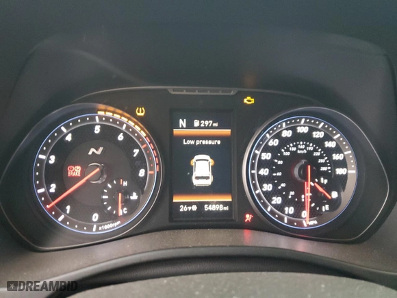 2019 Hyundai Veloster N with VIN KMHT36AH7KU002296, listed as a Copart auction lot 83427504 with 54,898 mi miles and Salvage Title. Bid and sale history available at carsss.com. Image 9.