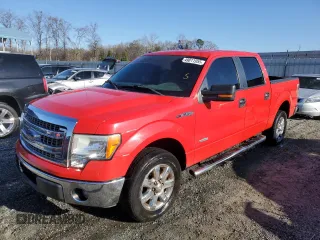 2013 Ford F-150 XL with VIN 1FTFW1CT9DFA26524, listed as a Copart auction lot 49811955 with 216,823 mi miles and Salvage Title. Bid and sale history available at carsss.com. Image 1.
