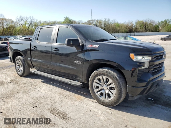 2023 Chevrolet Silverado 1500 RST with VIN 1GCUDEE82PZ183568, listed as a Copart auction lot 52950225 with 33,151 mi miles and Clean Title. Bid and sale history available at DreamBid. Image 4.