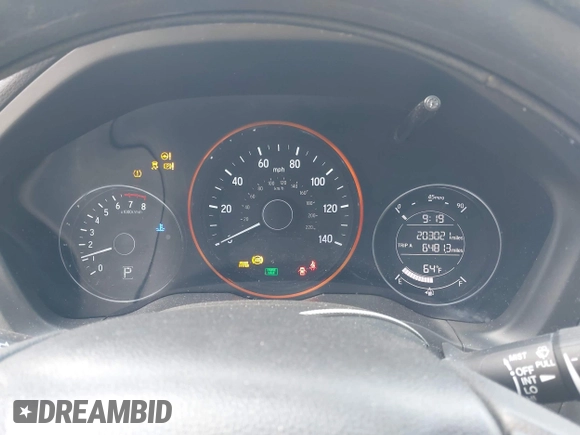 2017 Honda HR-V EX with VIN 3CZRU5H58HG705655, listed as a IAAI auction lot 42038076 with 203,021 mi miles. Bid and sale history available at carsss.com. Image 7.