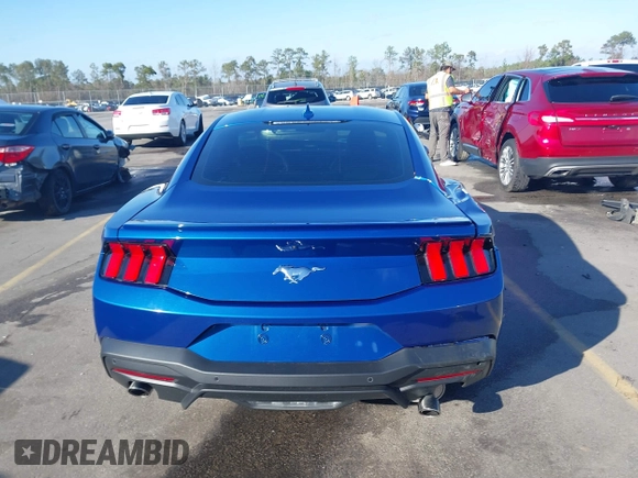 2024 Ford Mustang EcoBoost with VIN 1FA6P8TH7R5137626, listed as a IAAI auction lot 41219446 with 2,112 mi miles. Bid and sale history available at carsss.com. Image 16.