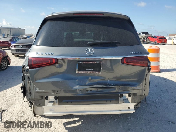 2020 Mercedes-Benz GLS 450 with VIN 4JGFF5KE7LA156089, listed as a Copart auction lot 60444304 with 39,864 mi miles and Salvage Title. Bid and sale history available at DreamBid. Image 6.
