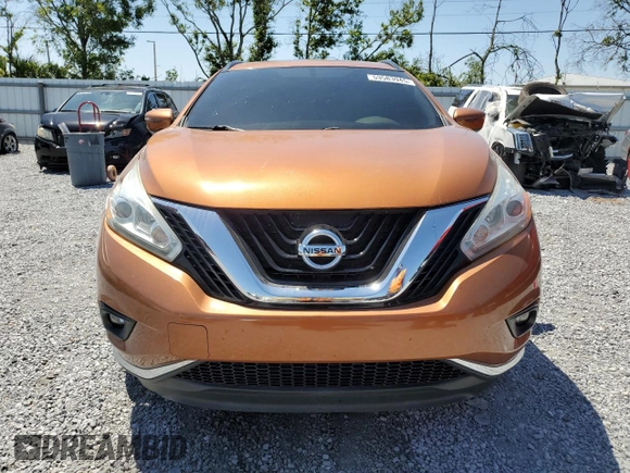 2016 Nissan Murano SV z VIN 5N1AZ2MG1GN145845, wystawiony jako Copart lot #53583945 z przebiegiem 104 065 mil mil oraz Szkoda całkowita • Salvage title. Historia ofert i sprzedaży dostępna na DreamBid. Obrazek 5.