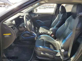 2013 Hyundai Veloster Turbo w/Black Int with VIN KMHTC6AE6DU101023, listed as a Copart auction lot 49153795 with 91,356 mi miles and Salvage Title. Bid and sale history available at carsss.com. Image 7.