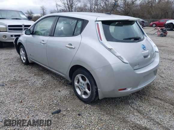 2012 Nissan LEAF SL with VIN JN1AZ0CP4CT026366, listed as a IAAI auction lot 41843842 with 62,509 mi miles. Bid and sale history available at carsss.com. Image 3.