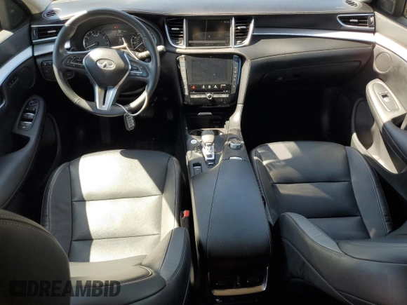 2021 Infiniti QX50 Essential with VIN 3PCAJ5CB3MF119468, listed as a Copart auction lot 61561645 with 56,347 mi miles and Salvage title. Bid and sale history available at DreamBid. Image 8.