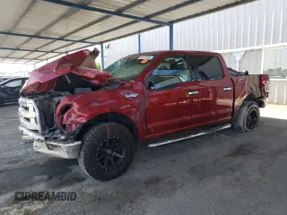 2016 Ford F-150 XLT with VIN 1FTEW1EF8GKD45072, listed as a Copart auction lot 61212665 with 61,812 mi miles and Salvage title. Bid and sale history available at DreamBid. Image 1.