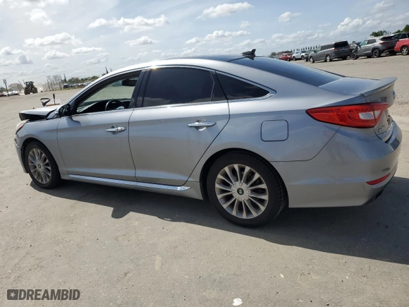 2015 Hyundai Sonata 2.4L Limited with VIN 5NPE34AF3FH024764, listed as a Copart auction lot 50980725 with 163,846 mi miles and Salvage Title. Bid and sale history available at carsss.com. Image 2.