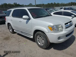 2006 Toyota Sequoia Limited with VIN 5TDZT38A76S281653, listed as a IAAI auction lot 41746935 with 371,224 mi miles and . Bid and sale history available at DreamBid. Image 1.