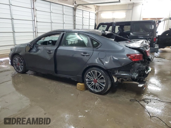 2024 Kia Forte GT with VIN 3KPF44AC5RE720056, listed as a Copart auction lot 50938935 with 44,705 mi miles and Salvage Title. Bid and sale history available at carsss.com. Image 2.
