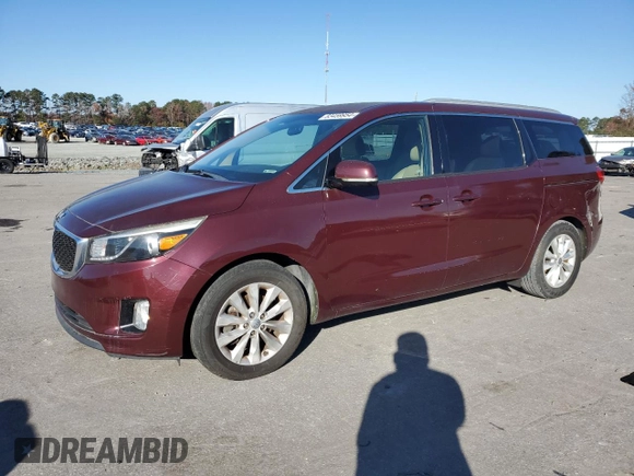 2015 Kia Sedona SX with VIN KNDMC5C12F6025689, listed as a Copart auction lot 83459954 with 124,716 mi miles and Clean Title. Bid and sale history available at carsss.com. Image 1.
