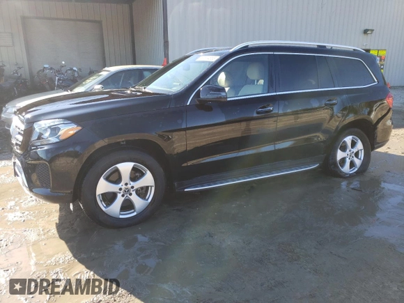 2017 Mercedes-Benz GLS 450 with VIN 4JGDF6EE4HA985850, listed as a Copart auction lot 81514863 with 47,816 mi miles and . Bid and sale history available at DreamBid. Image 1.