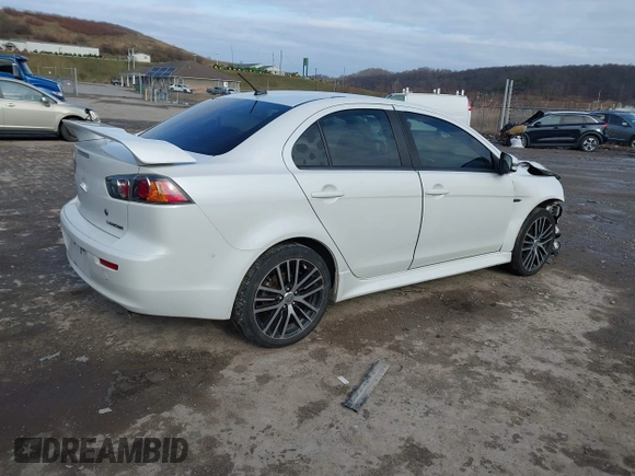2017 Mitsubishi Lancer ES with VIN JA32V2FW0HU014887, listed as a IAAI auction lot 41056278 with 108,385 mi miles. Bid and sale history available at carsss.com. Image 4.