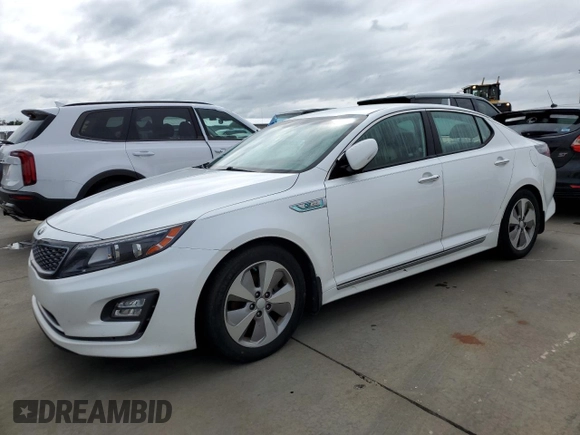 2016 Kia Optima Hybrid EX with VIN KNAGN4AD1G5094117, listed as a Copart auction lot 75078234 with 0 mi miles and Salvage Title. Bid and sale history available at carsss.com. Image 1.