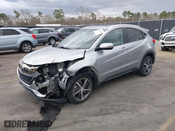 2021 Honda HR-V EX with VIN 3CZRU6H53MM717987, listed as a IAAI auction lot 41689340 with 26,723 mi miles. Bid and sale history available at carsss.com. Image 18.
