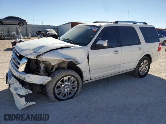 2011 Ford Expedition Limited with VIN 1FMJU1K52BEF28826, listed as a Copart auction lot 86769954 with 155,010 mi miles and Salvage Title. Bid and sale history available at carsss.com. Image 1.