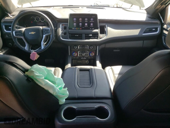 2021 Chevrolet Tahoe LT with VIN 1GNSCNKD1MR363221, listed as a Copart auction lot 49386995 with 59,789 mi miles and Salvage title. Bid and sale history available at DreamBid. Image 8.
