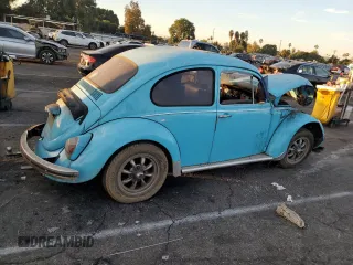 1968 Volkswagen Beetle with VIN 118017996, listed as a Copart auction lot 76961714 with 31,631 mi miles and Clean Title. Bid and sale history available at DreamBid. Image 3.