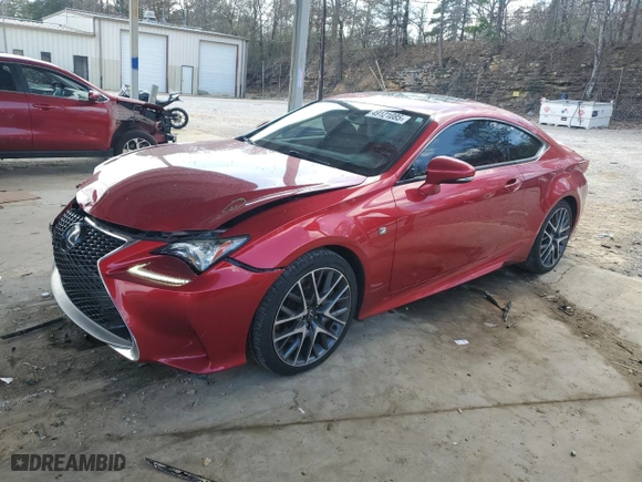 2017 Lexus RC with VIN JTHHA5BC4H5006885, listed as a Copart auction lot 49121085 with 114,238 mi miles and Salvage Title. Bid and sale history available at carsss.com. Image 1.