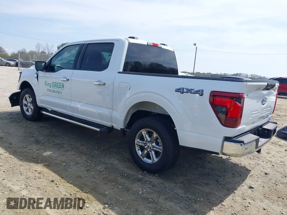 2024 Ford F-150 XLT with VIN 1FTEW3LP8RKE58028, listed as a IAAI auction lot 41805562 with 14,654 mi miles. Bid and sale history available at carsss.com. Image 3.