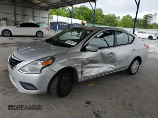 2016 Nissan Versa S with VIN 3N1CN7AP8GL852406, listed as a Copart auction lot 55884205 with 124,748 mi miles and Salvage title. Bid and sale history available at DreamBid. Image 1.