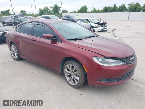 2015 Chrysler 200 S with VIN 1C3CCCBB1FN555592, listed as a IAAI auction lot 42784467 with 133,746 mi miles and . Bid and sale history available at DreamBid. Image 1.