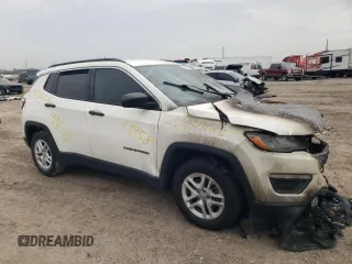 2019 Jeep Compass Sport with VIN 3C4NJCAB5KT699958, listed as a Copart auction lot 47625335 with Not provided miles and Non repairable. Bid and sale history available at DreamBid. Image 4.