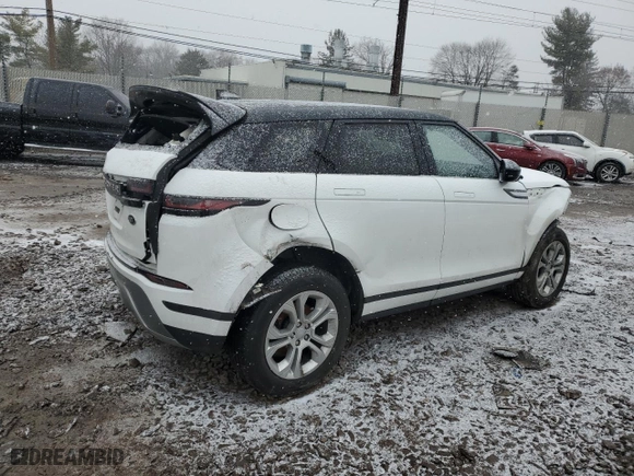 2020 Land Rover Range Rover Evoque S with VIN SALZJ2FX2LH118702, listed as a Copart auction lot 44981925 with 0 mi miles and Salvage Title. Bid and sale history available at carsss.com. Image 3.
