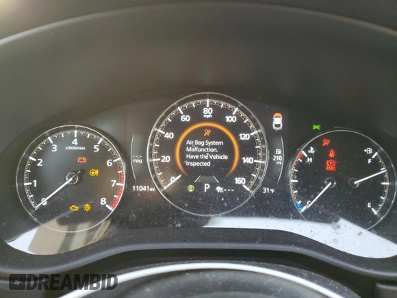 2024 Mazda CX-30 S Premium with VIN 3MVDMBDM9RM617646, listed as a Copart auction lot 43550105 with 11,041 mi miles and Salvage Title. Bid and sale history available at DreamBid. Image 9.