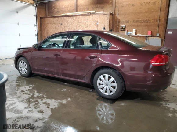 2012 Volkswagen Passat S w/Appearance with VIN 1VWAH7A30CC023227, listed as a Copart auction lot 45944815 with 147,507 mi miles and Salvage Title. Bid and sale history available at carsss.com. Image 2.