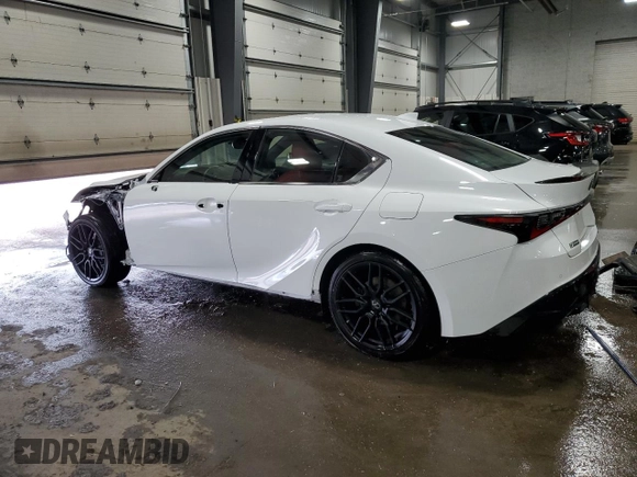 2021 Lexus IS 350 F Sport with VIN JTHGZ1E25M5019817, listed as a Copart auction lot 50634865 with 38,414 mi miles and Salvage Title. Bid and sale history available at DreamBid. Image 2.