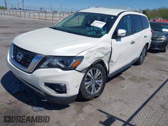 2018 Nissan Pathfinder SL with VIN 5N1DR2MN5JC610240, listed as a IAAI auction lot 41841057 with 100,217 mi miles and . Bid and sale history available at DreamBid. Image 17.