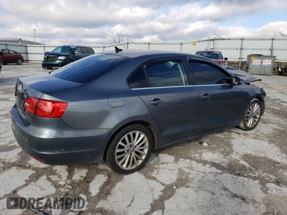 2012 Volkswagen Jetta Sedan SEL w/Sunroof with VIN 3VWLX7AJ0CM389522, listed as a Copart auction lot 86277254 with 0 mi miles and Salvage Title. Bid and sale history available at carsss.com. Image 3.