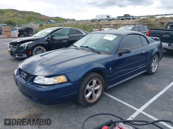 2003 Ford Mustang Standard with VIN 1FAFP40463F447312, listed as a IAAI auction lot 39814508 with 227,025 mi miles. Bid and sale history available at carsss.com. Image 2.