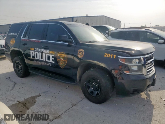 2020 Chevrolet Tahoe Commercial with VIN 1GNLCDEC7LR298228, listed as a Copart auction lot 57065475 with Not provided miles and Salvage title. Bid and sale history available at DreamBid. Image 4.