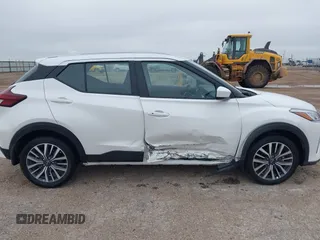 2023 Nissan Kicks SV with VIN 3N1CP5CV2PL470060, listed as a IAAI auction lot 42442763 with 35,827 mi miles and . Bid and sale history available at DreamBid. Image 14.