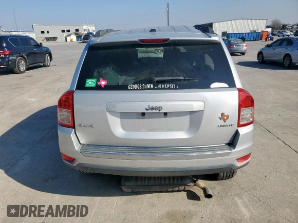 2011 Jeep Compass Limited with VIN 1J4NF5FB3BD257539, listed as a Copart auction lot 49238595 with 124,379 mi miles and Salvage Title. Bid and sale history available at carsss.com. Image 6.