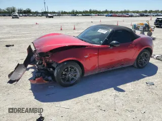 2021 Mazda MX-5 Miata Sport with VIN JM1NDAB7XM0452716, listed as a Copart auction lot 48001955 with 19,168 mi miles and Salvage title. Bid and sale history available at DreamBid. Image 1.