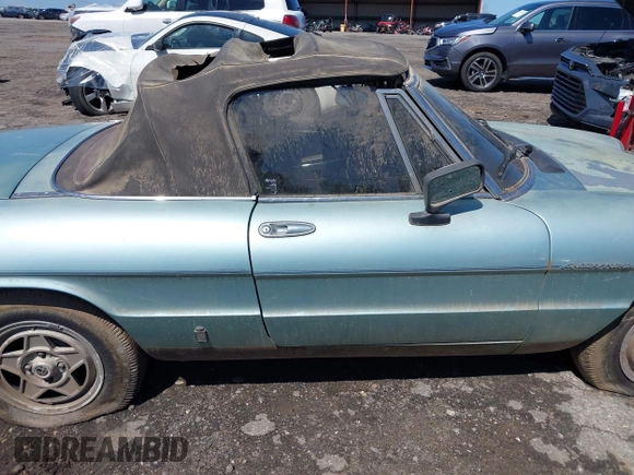 1983 Alfa Romeo Spider Veloce z VIN ZARBA5411D1016042, wystawiony jako IAAI lot #42214912 z przebiegiem 51 581 mil mil oraz . Historia ofert i sprzedaży dostępna na DreamBid. Obrazek 13.
